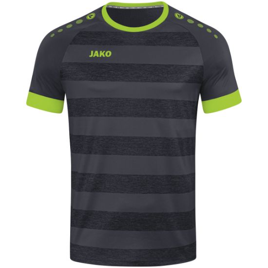 Afbeeldingen van Shirt Celtic Melange KM antraciet/lemon