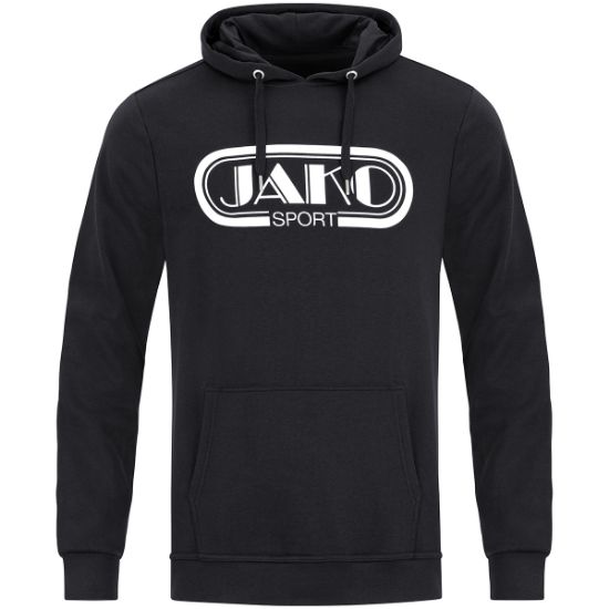 Afbeeldingen van Sweater met kap Retro zwart